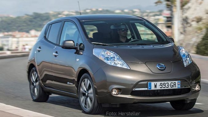 Nissan Leaf Nissan Leaf Außen Front Braun 21.09.15