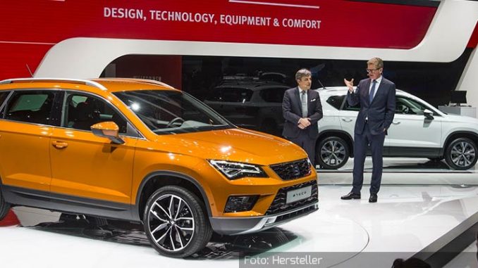 SeatAtecaAußenMesseGenf Seat Ateca Außen Messe Genf