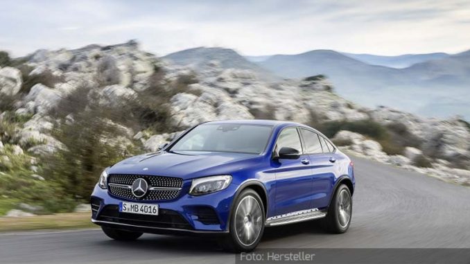 Mercedes GLC Coupé Mercedes-GLC-Coupé-Dynamisch-Front-Seite-Blau-21.06.16