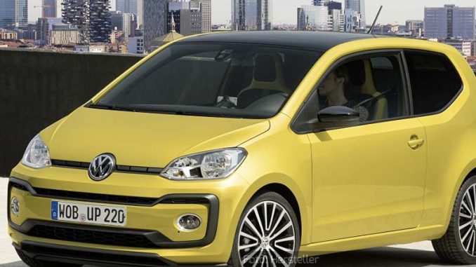 VW Up VW-Up-Statisch-Seite-Front-Gelb-28.06.16