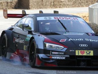 Motorengeheul und Gummiabrieb: der Audi RS5 DTM mit mehr als 500 PS bringt echtes Motorsportfeeling in die City Nord