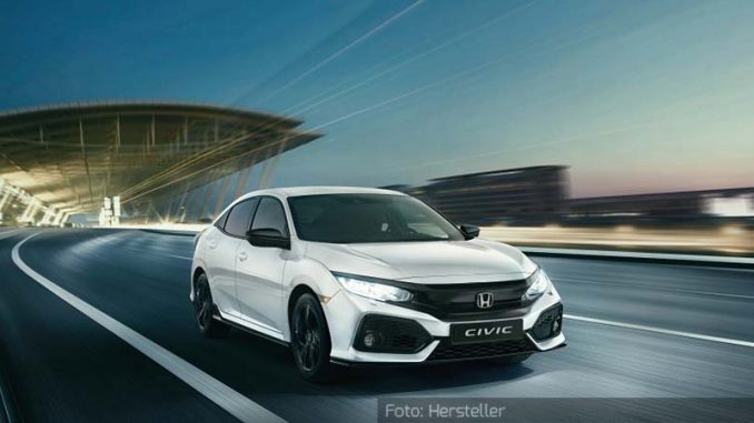 Honda-Civic-Dynamic-Dynamisch-Front-Seite-Weiß-Rennstrecke-Nachts-12.02.19 Honda Civic Dynamic