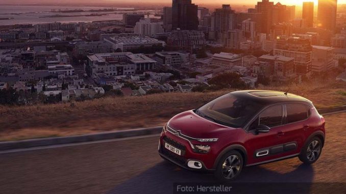 Citroen-C3-Statisch-Dach-Front-Seite-Abendrot-01.09.20