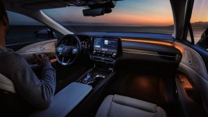 Blick ins Cockpit des neuen Lexus RX