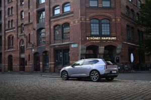 Technisch basiert der EX60 auf der dritten Generation der Scalable Platform Architecture. Erstmals mit Megacasting und Cell-to-Body-Design – beides drückt Gewicht und Verbrauch spürbar Foto: Volvo